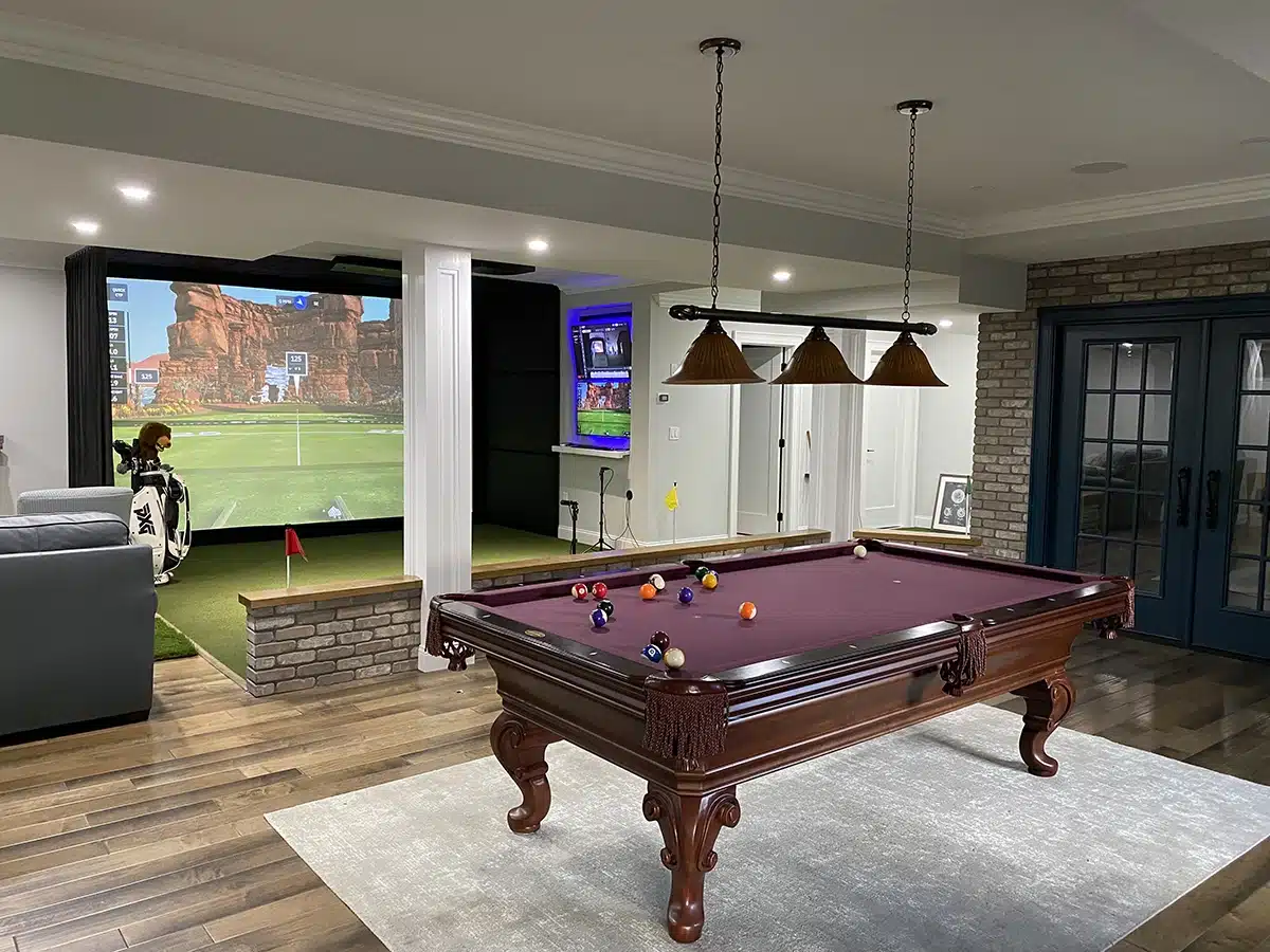 Basement Golf Simulator