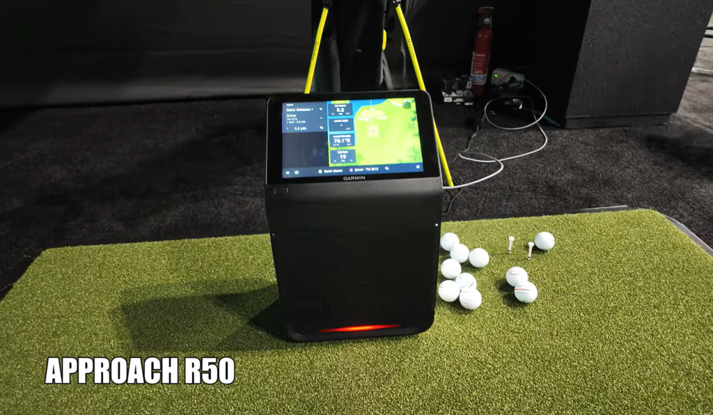 Bryson's Launch Monitor indoor golf setup