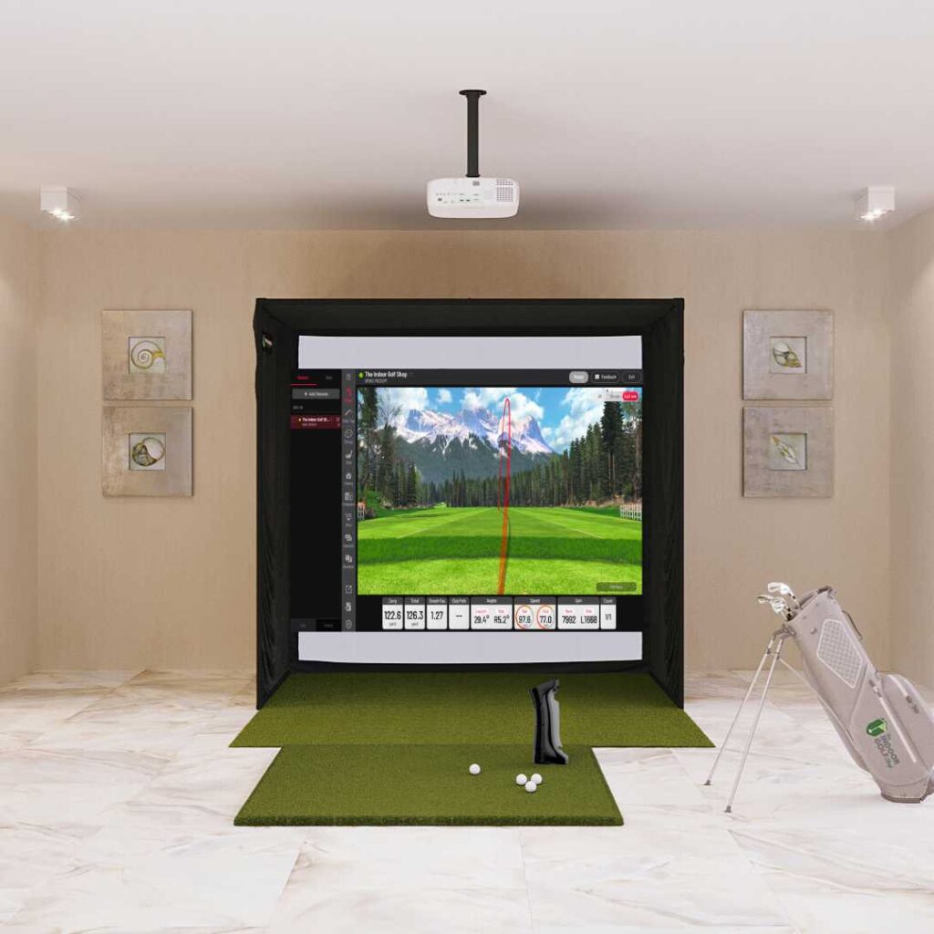 Best Retractable Simulators indoor golf setup