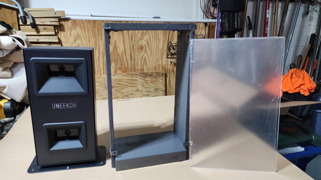 Bryson's Launch Monitor indoor golf setup