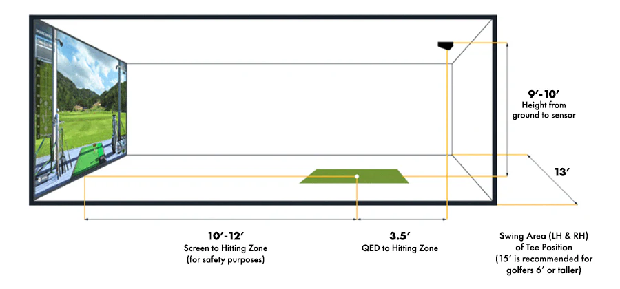 Bryson's Launch Monitor golf simulator