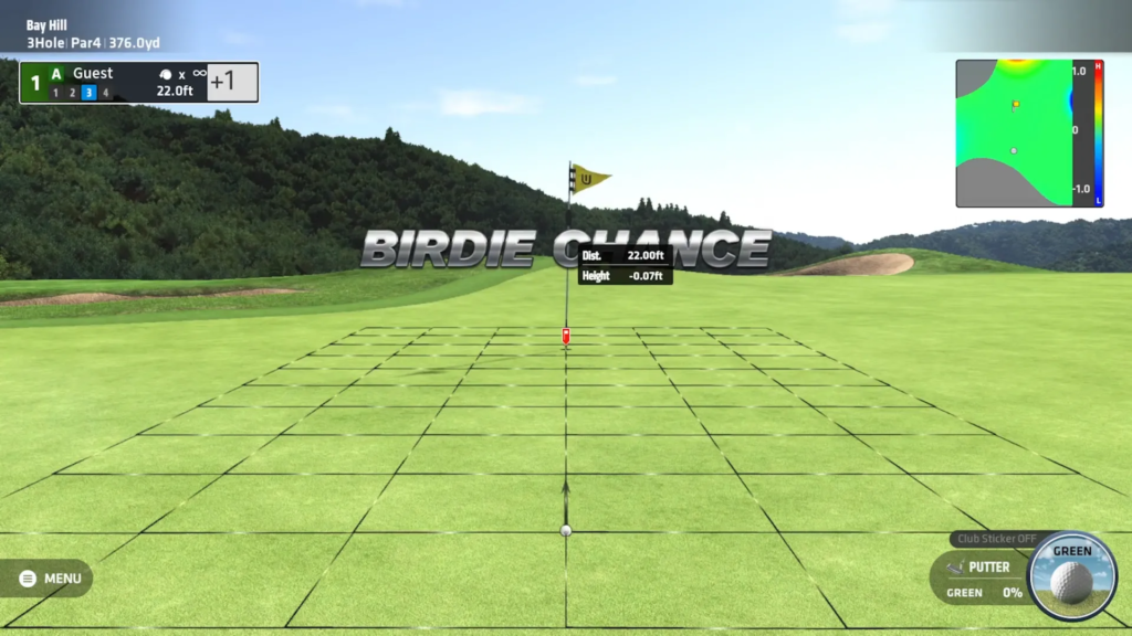 Bryson's Launch Monitor indoor golf setup