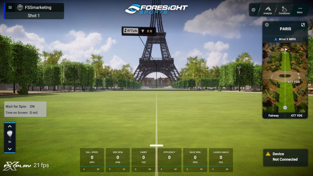 Best Retractable Simulators launch monitor setup