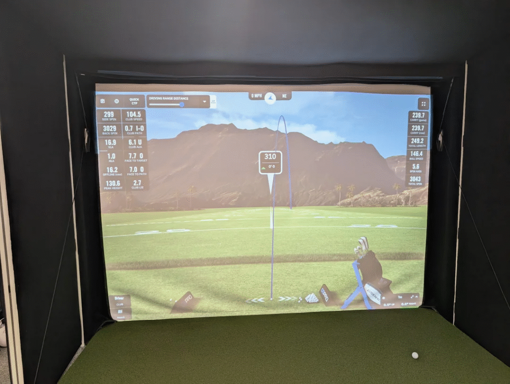 Bryson's Launch Monitor golf simulator