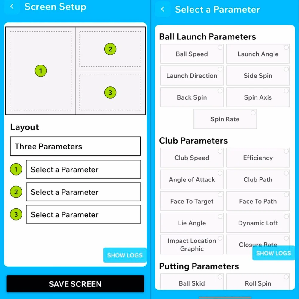 Bryson's Launch Monitor indoor golf setup