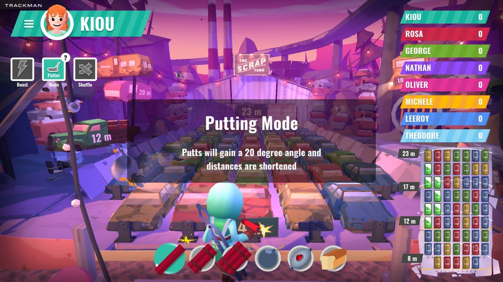 TrackMan iO shot feedback loop speed and response time display