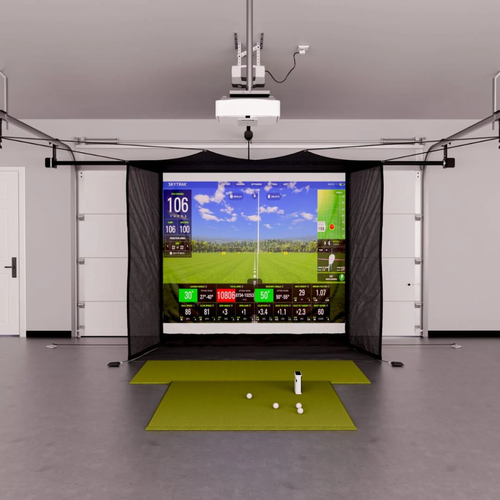 Best Retractable Simulators indoor golf setup