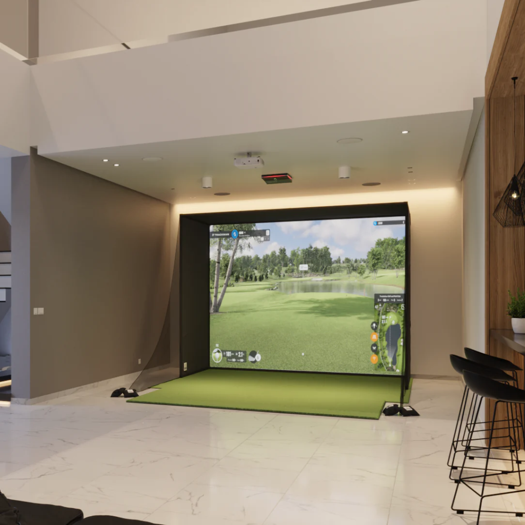 Best Retractable Simulators indoor golf setup