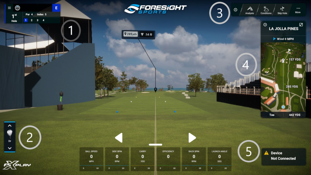 Bryson's Launch Monitor golf simulator