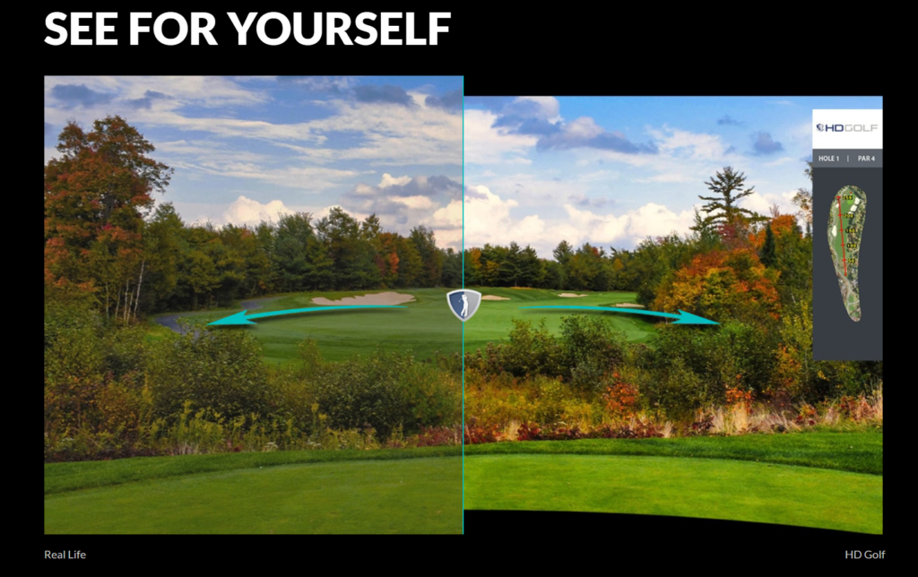 Bryson's Launch Monitor indoor golf setup