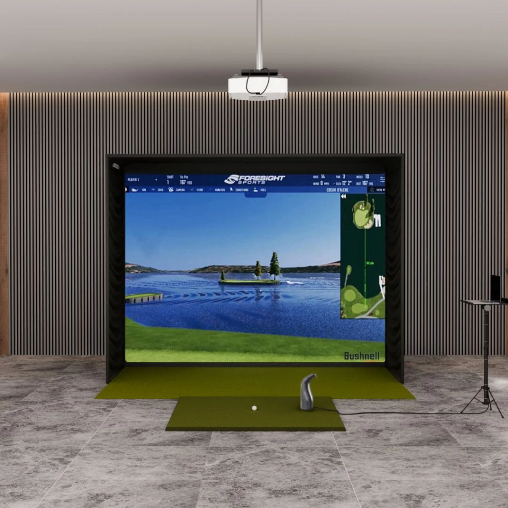 Best Retractable Simulators indoor golf setup