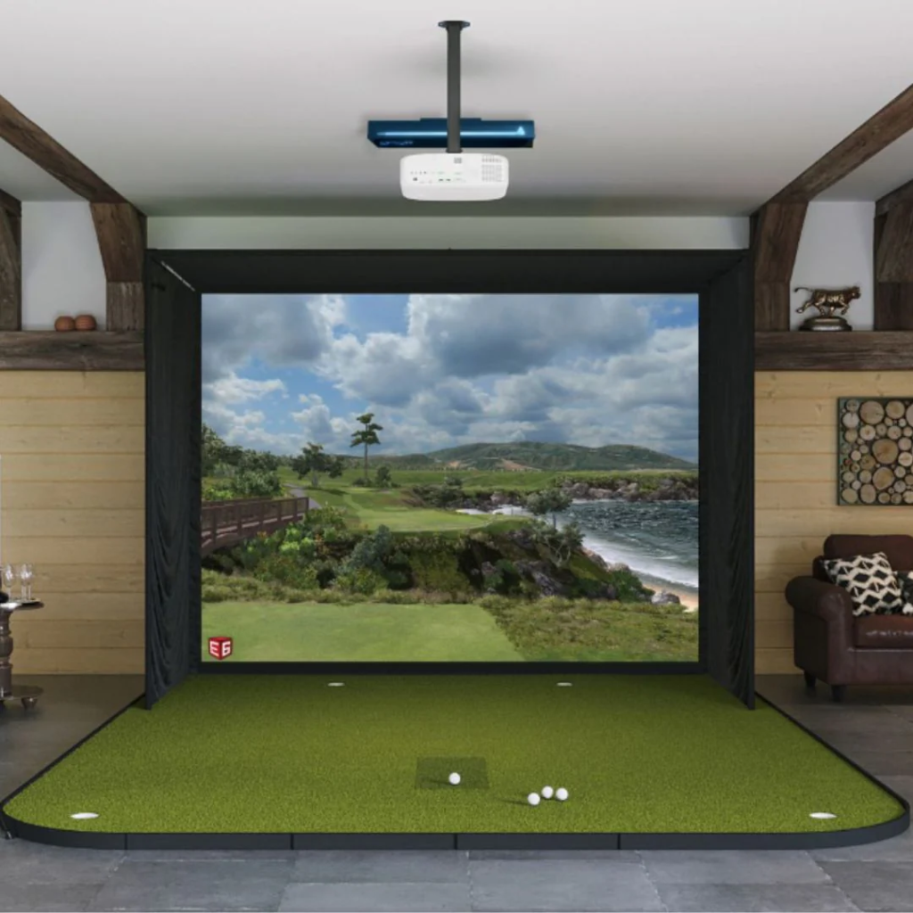Golf Simulator Turf Guide indoor golf setup