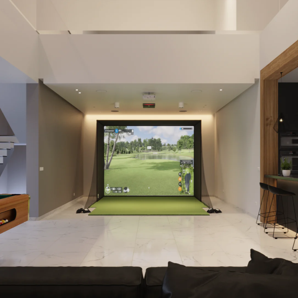 Golf Simulator Turf Guide indoor golf setup